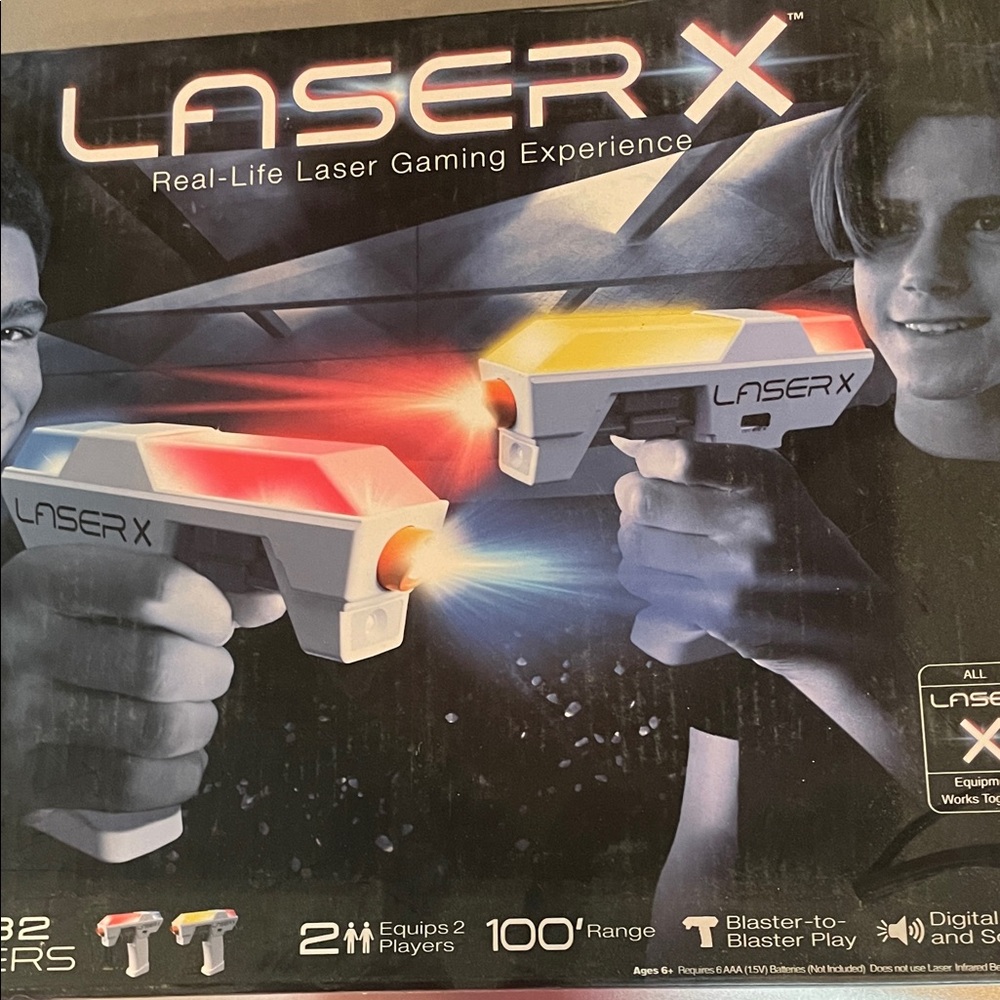 Real-Life Laser Gaming Set - Red and Blue